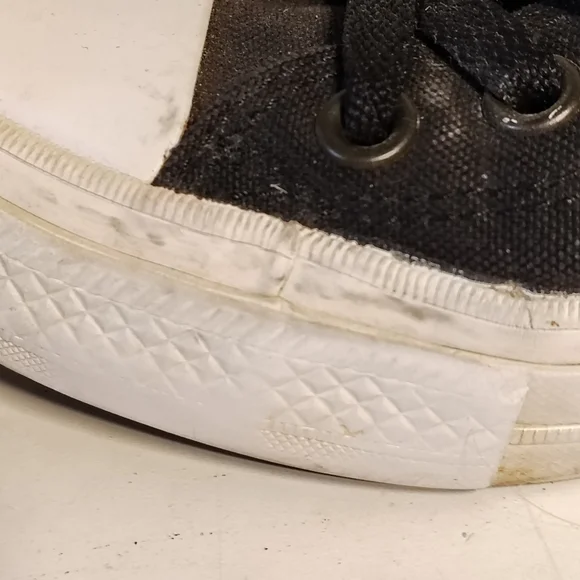 Converse All Star Chuck Taylor II Lunarlon Men's Sz 6 Black White Low Tops - Picture 11 of 13